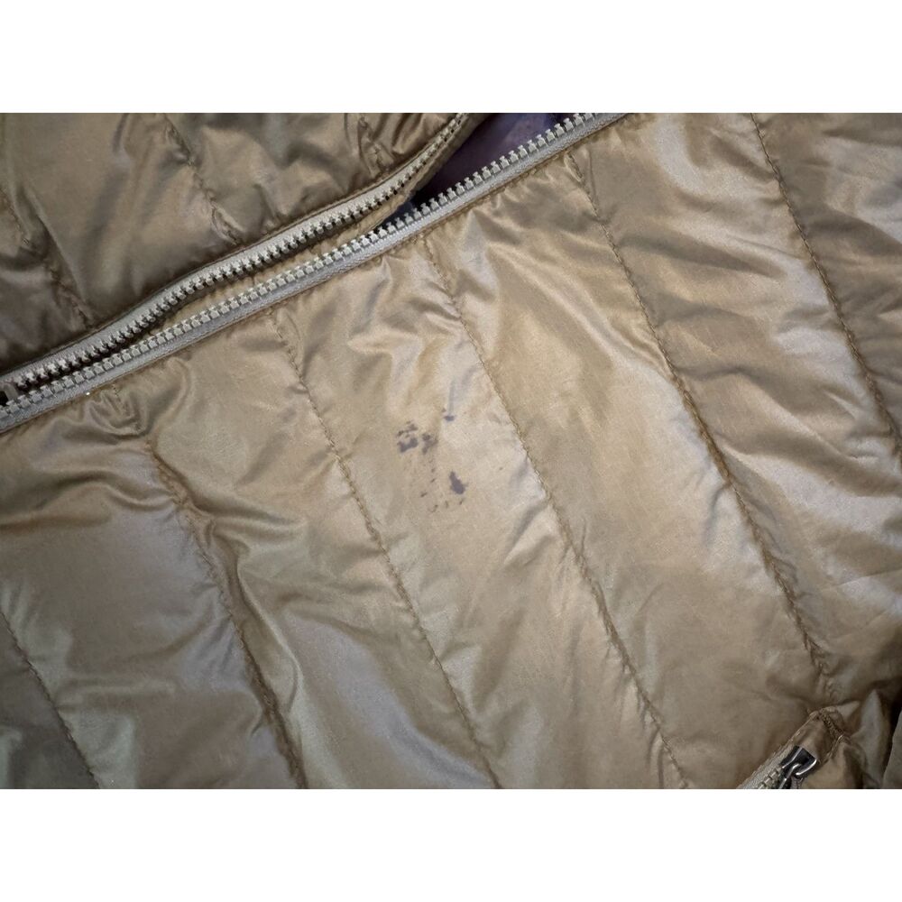 Men's Patagonia Green Olive (Camo Interior) Down Coat Jacket XXL 2XL CA Mile - Picture 5 of 7